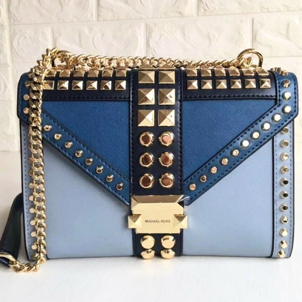 NEW Michael Kors Whitney studded chain strap Bag - Picture 4 of 8